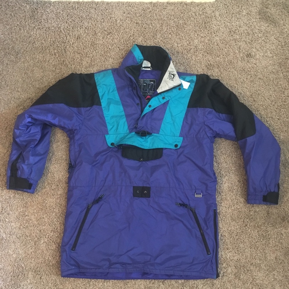 Mountain Goat 1/4 zip windbreaker/jacket